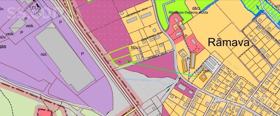 Merkeļa iela 12, Rāmava, Rīgas rajons, Ķekavas pag. — zeme