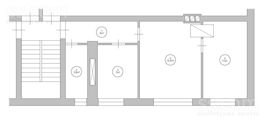 1905.gada iela 17 9, Kuldīga un raj., Kuldīga — dzivoklis
