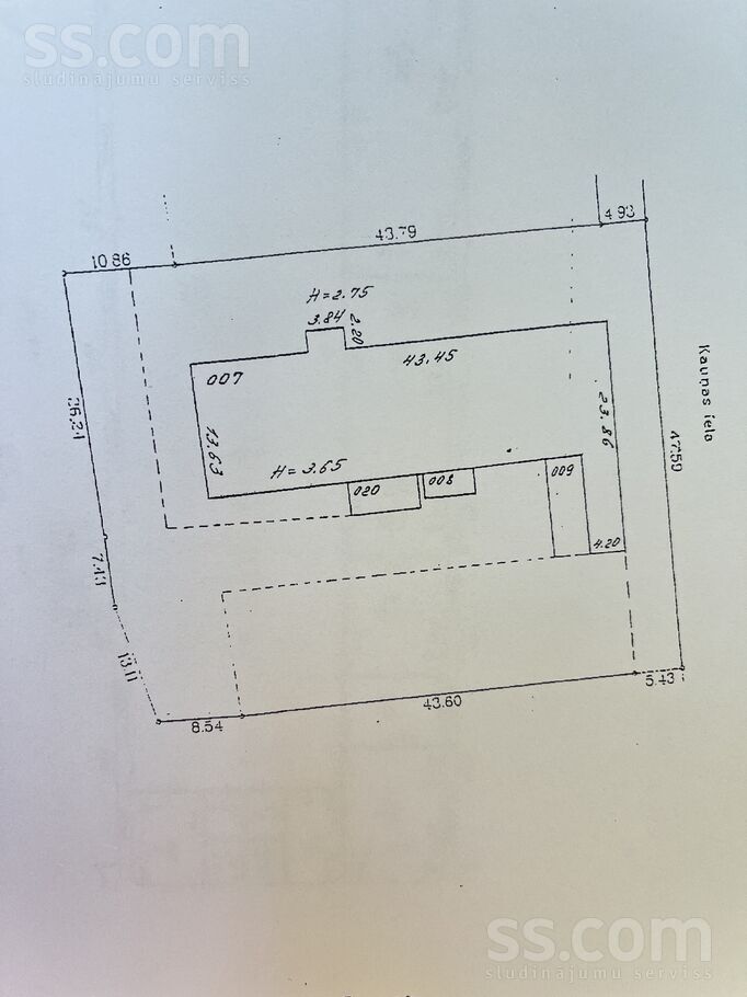 Kauņas 103, Daugavpils un raj., Daugavpils — telpa