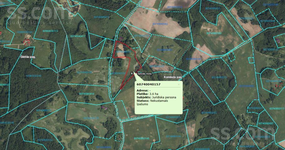 Kļaviņu lauki, Krāslava un raj., Kombuļu pag. — zeme