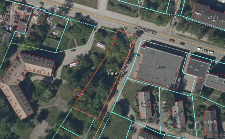 Lubānas 50, Rīga — zeme