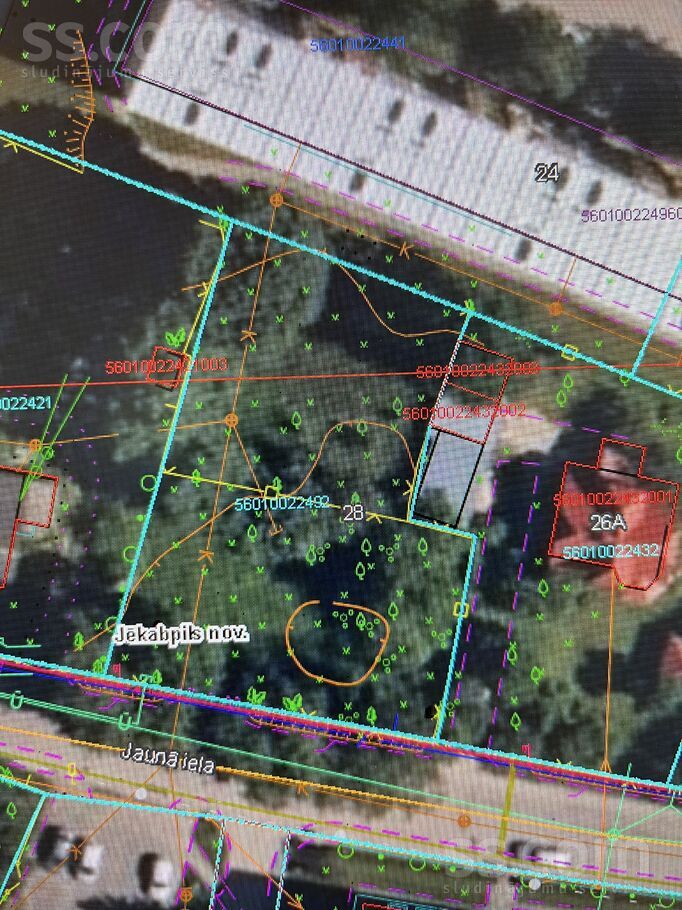 Jaunā iela 28, Jēkabpils un raj., Jēkabpils — zeme