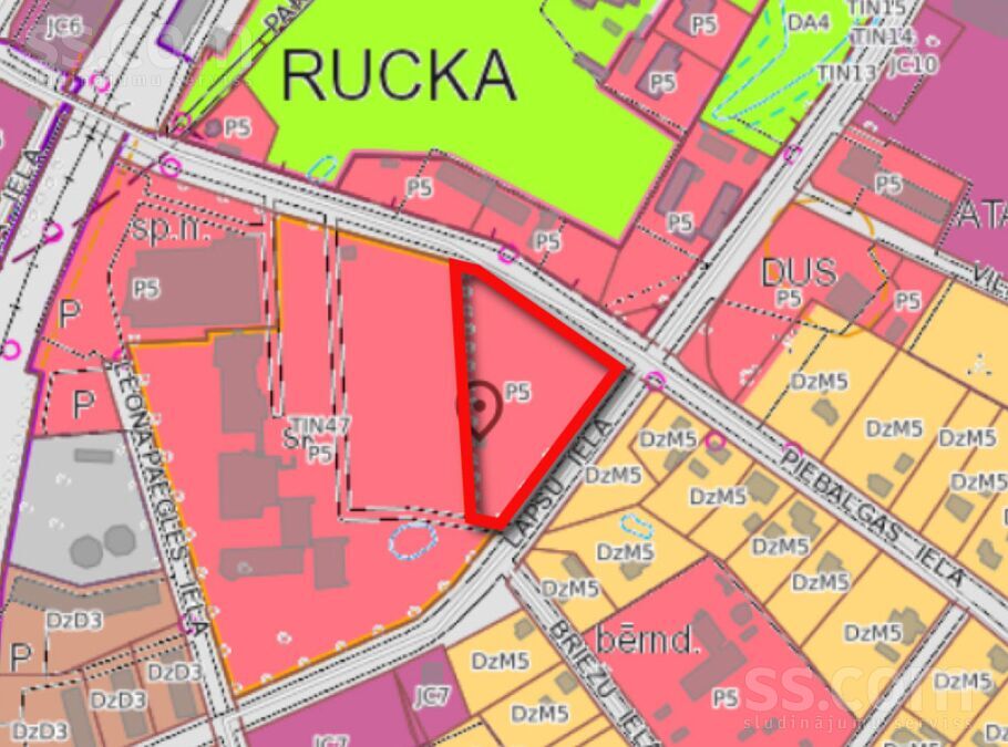 Piebalgas 20, Cēsis un raj., Cēsis — zeme