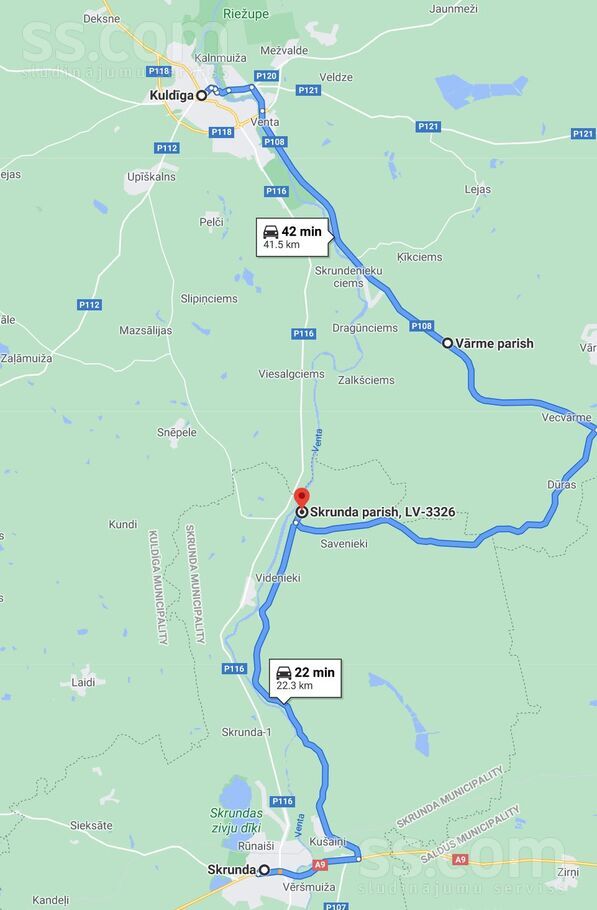 Kuldīga un raj., Skrunda — vienseta
