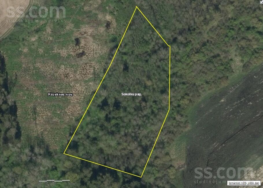 Rozes, Ustroņi, Rēzekne un raj., Sokolku pag. — zeme