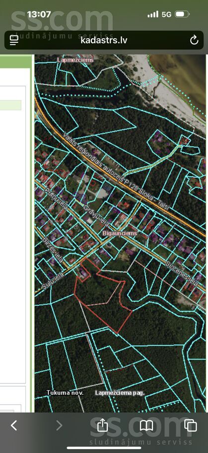 Sulu 100, Bigauņciems, Tukums un raj. — zeme