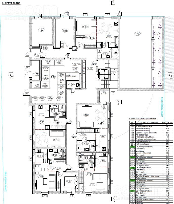 Dainas 8, Rīga — zeme