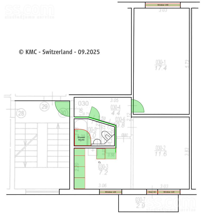 Rūpnīcas iela 5, Ugāle, Ventspils un raj., Ugāles pag. — dzivoklis