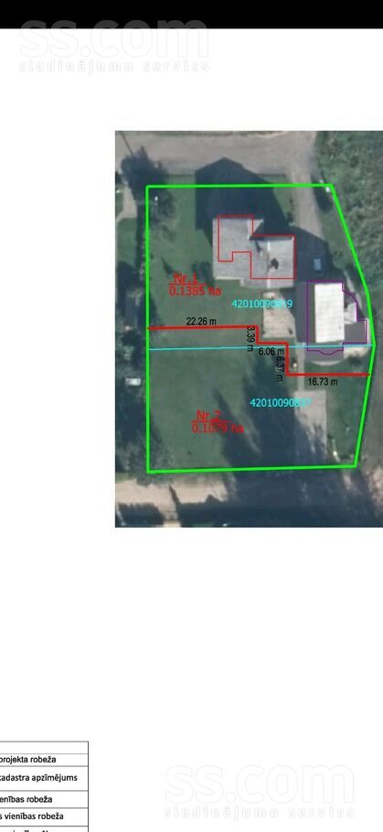 Niedru 8, Cēsis un raj., Cēsis — zeme