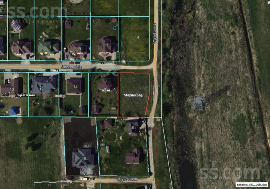 Vīgriežu 6, Dreiliņi, Rīgas rajons, Stopiņu nov. — zeme