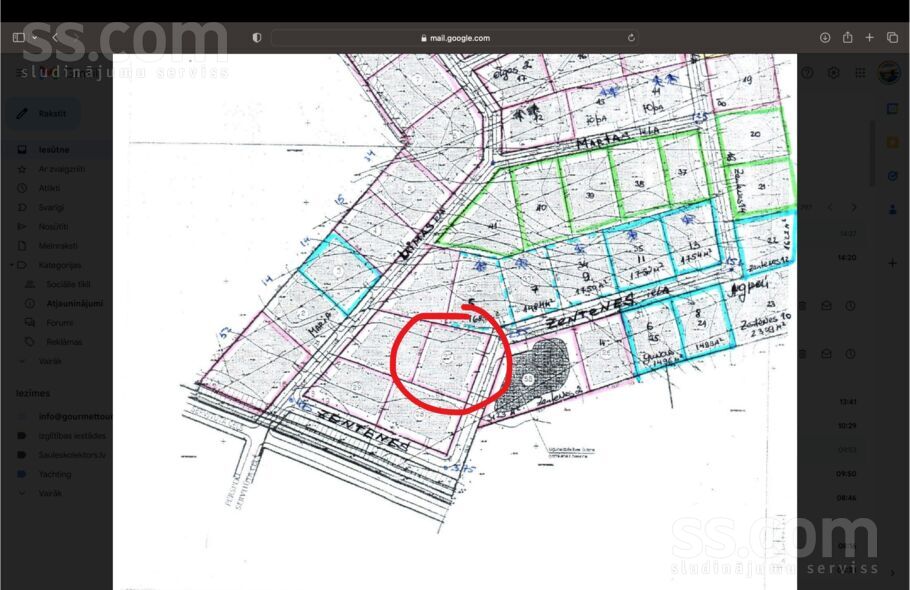 Zentenes 3, Pulkarne, Rīgas rajons, Ķekavas pag. — zeme
