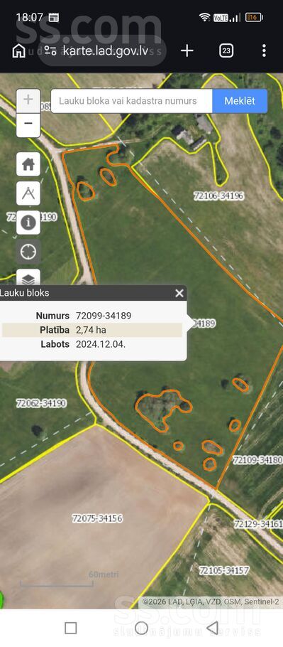 Zeme, Ilziņi, Balvi un raj., Susāju pag. — zeme