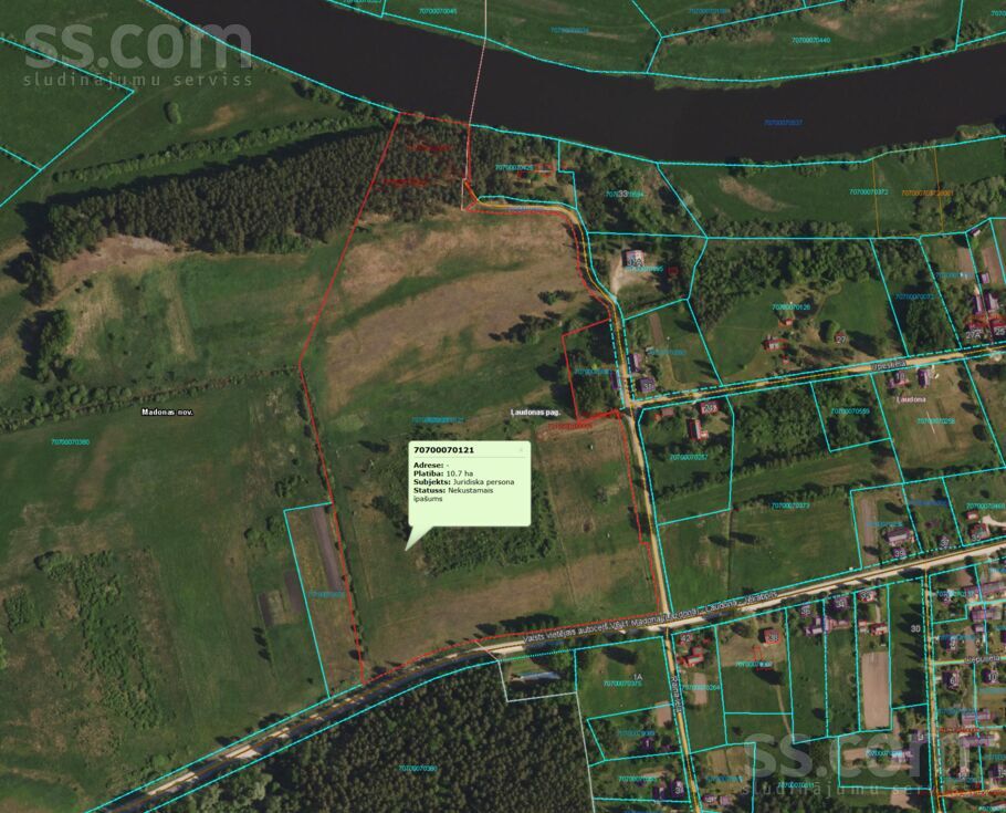 Ļaudona, Madona un raj., Ļaudonas pag. — zeme