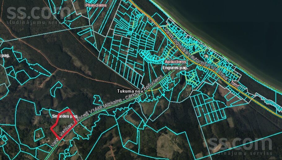 Alkšņi, Cērkste, Tukums un raj., Smārdes pag. — zeme