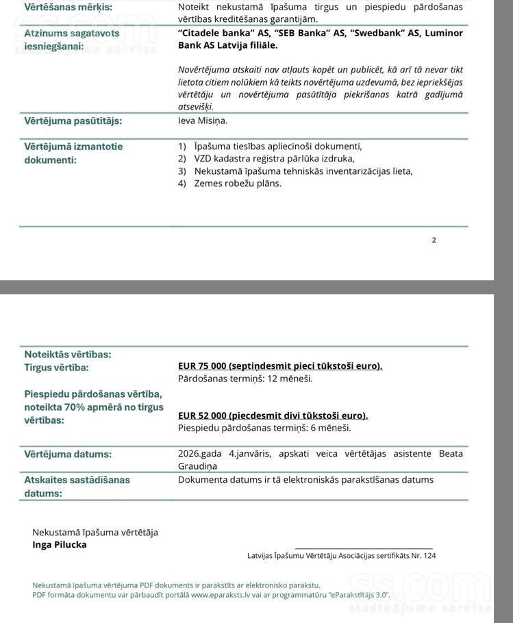 Ķīšupe 2 214, Rīgas rajons, Saulkrasti — maja