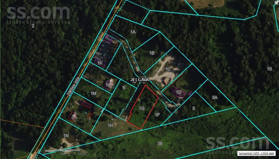 Zalītes 1g, Jelgava un raj., Jelgava — zeme