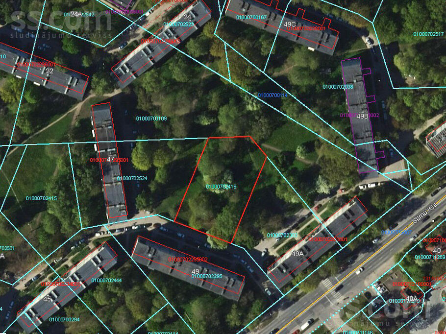 Stirnu, Rīga — zeme