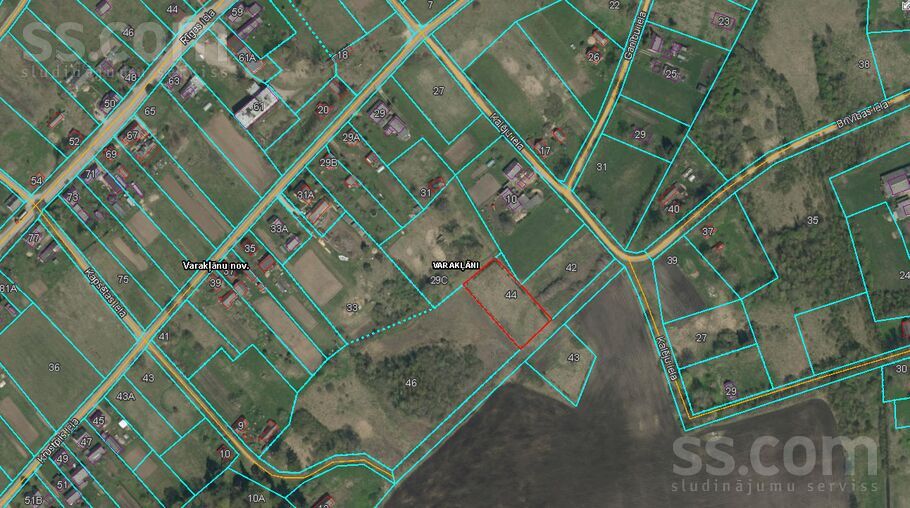 Brīvības iela 44, Madona un raj., Varakļāni — zeme