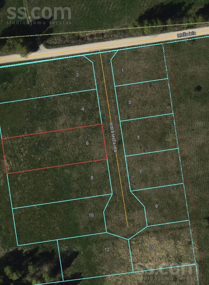 Mazā Meža 6, Rīgas rajons, Salaspils — zeme