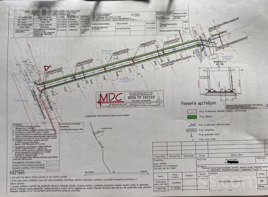 Kraujas iela, Daugmale, Rīgas rajons, Daugmales pag. — zeme