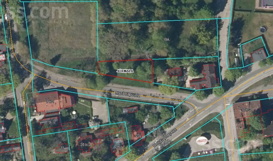 Mazā Kāpu 1, Jūrmala — zeme