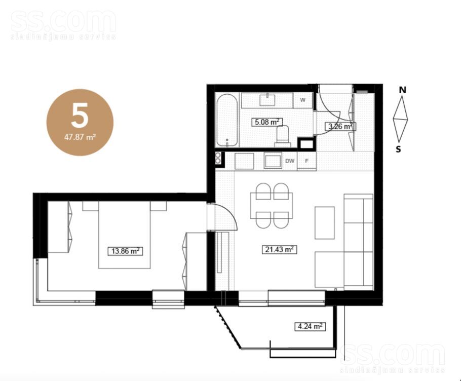 Bauskas 97, Rīga — dzivoklis