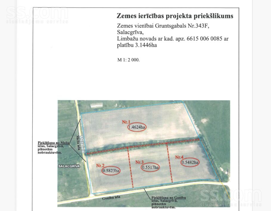 Ganību iela 23, Limbaži un raj., Salacgrīva — zeme