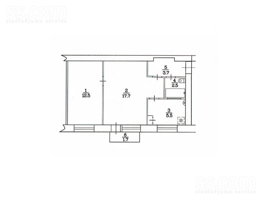 Zeļinska 13, Daugavpils un raj., Daugavpils — dzivoklis