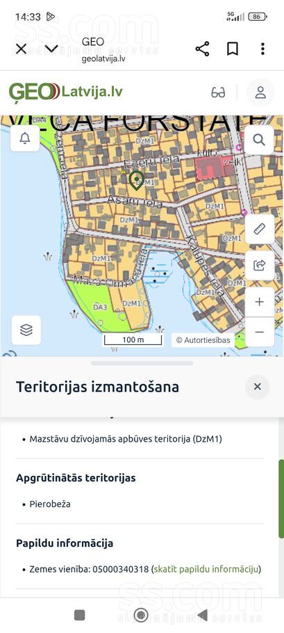 Asaru iela 5, Daugavpils un raj., Daugavpils — zeme