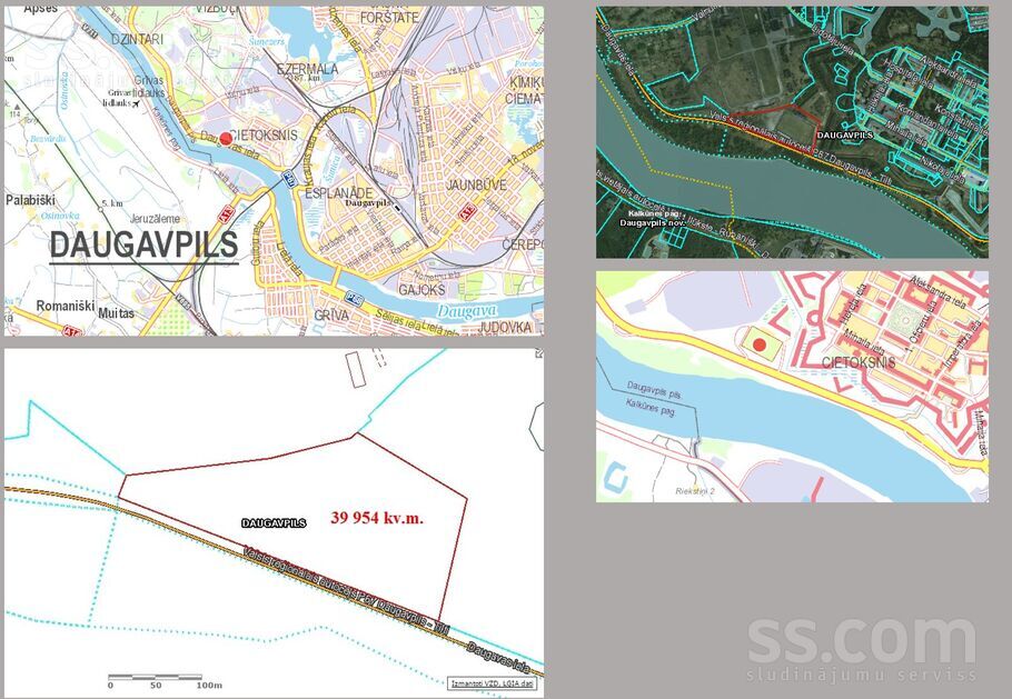 Daugavas iela 38, Daugavpils un raj., Daugavpils — zeme