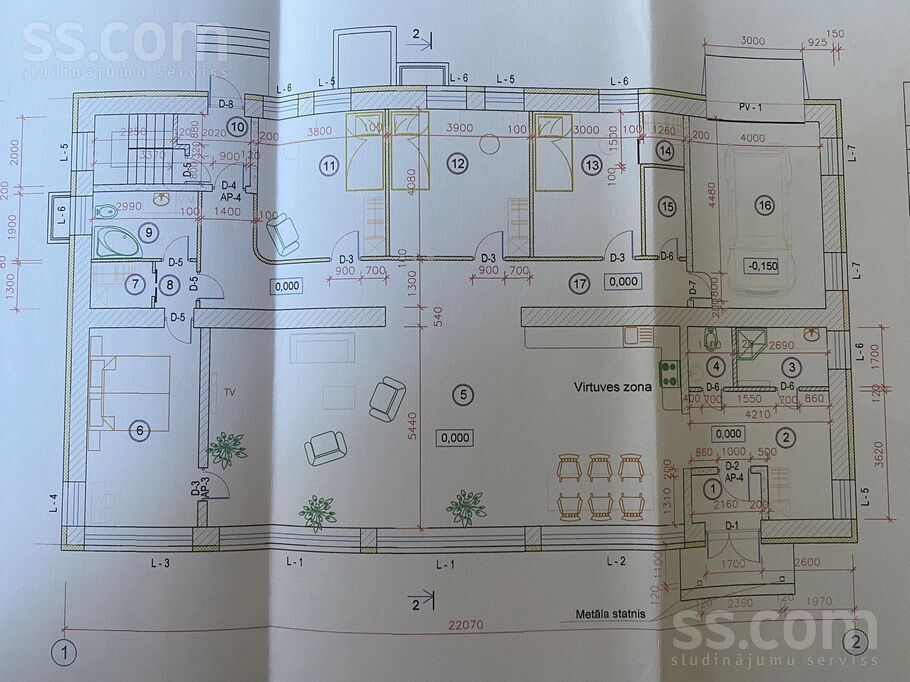 Kultūras 10, Zilaiskalns, Valmiera un raj., Zilākalna pag. — telpa