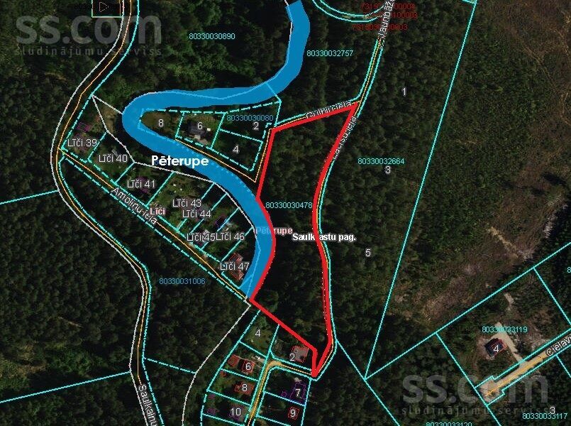 Upes Krasts, Rīgas rajons, Saulkrasti — zeme