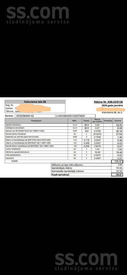 Kalnciema 98, Rīga — dzivoklis