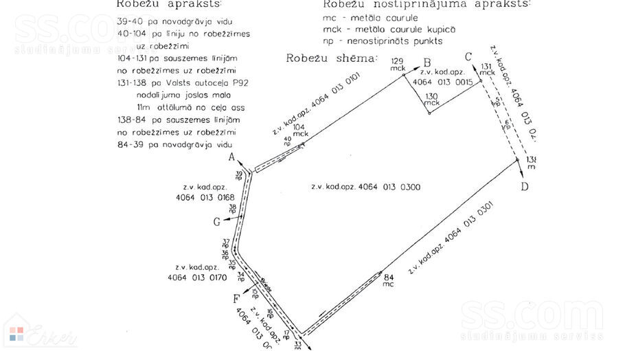 Jaunķezberi, Iecava, Bauska un raj., Iecavas nov. — zeme
