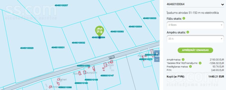 Pūliņi, Kroņauce, Dobele un raj., Auru pag. — zeme