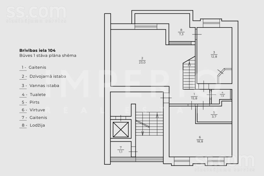 Brīvības 104, Rīga — dzivoklis