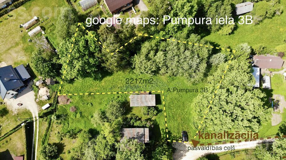 A. Pumpura 3b, Ogre un raj., Lielvārde — zeme