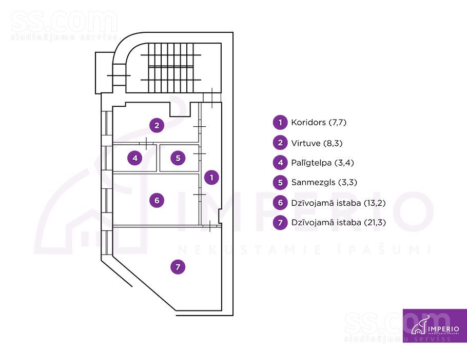 Čaka 63, Rīga — dzivoklis
