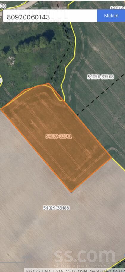 Irbītes, Loja, Rīgas rajons, Sējas nov. — zeme