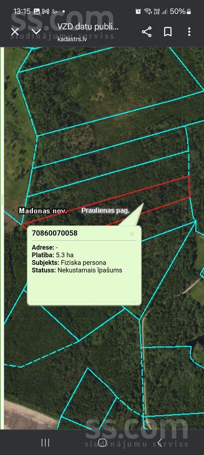 Prauliena, Madona un raj., Praulienas pag. — mezs