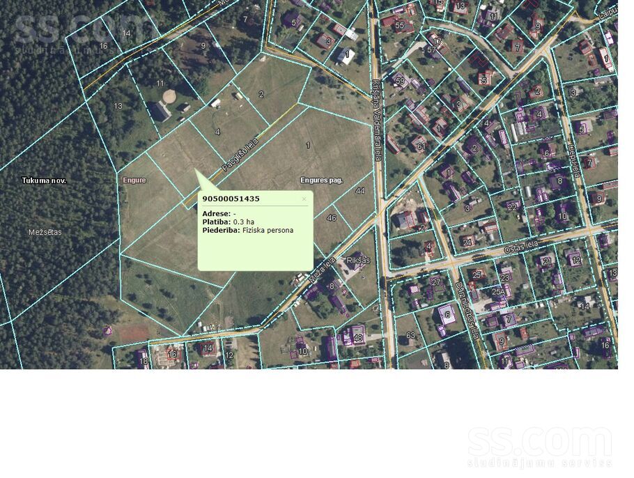 Paeglīšu 6, Engure, Tukums un raj., Engures pag. — zeme