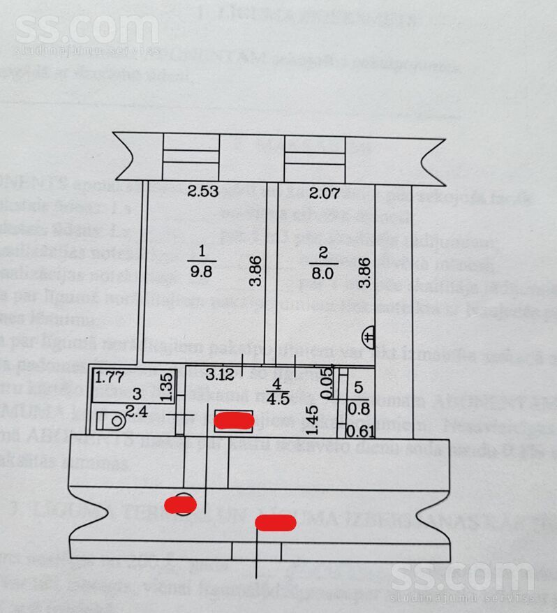 1.Oficieru iela 4, Daugavpils un raj., Daugavpils — dzivoklis