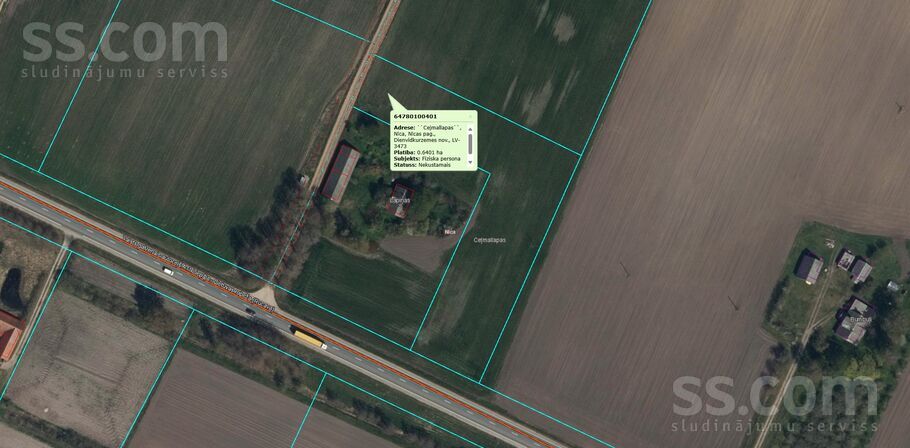 Nīca, Nīca, Liepāja un raj., Nīcas pag. — zeme