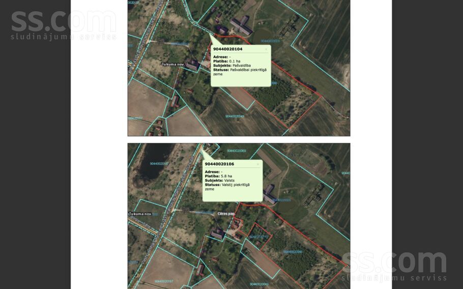 Jaundarziņu, Cēre, Tukums un raj., Cēres pag. — maja