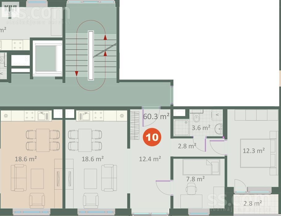 Draudzības iela 6a, Ogre un raj., Ogre — dzivoklis