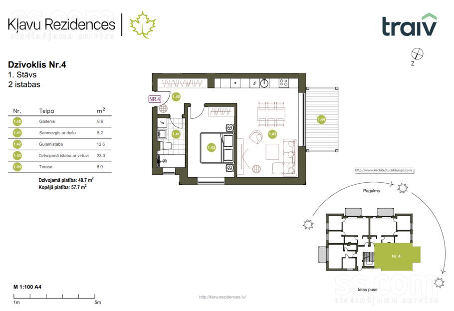 Sabiles 13, Rīga — dzivoklis