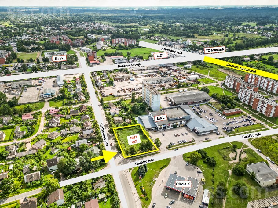 Ganību iela 51, Jelgava un raj., Jelgava — zeme