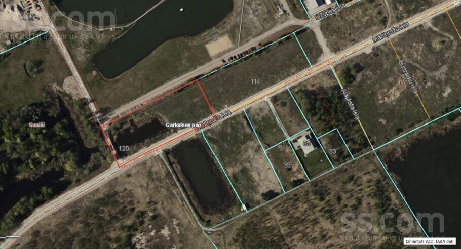 Mārtiņrožu iela 120, Sunīši, Rīgas rajons, Garkalnes nov. — zeme