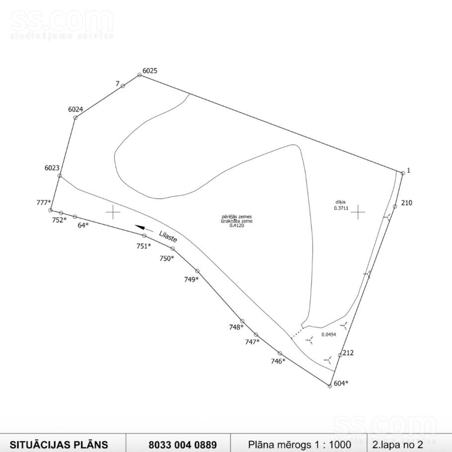 Ladiņu iela 5a, Lilaste, Rīgas rajons, Saulkrastu l. t. — zeme