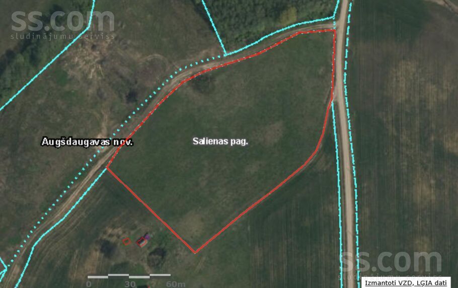 Imanti 1, Faļtopi, Daugavpils un raj., Salienas pag. — zeme